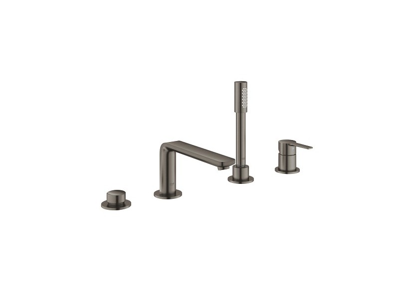Lineare mitigeur bain/douche 4 trous Hard Graphite brossé - 19577AL1 - Grohe