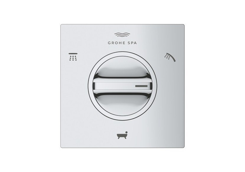 Allure inverseur 3 voies bain, douche de tête et douchette main Chromé - 19590001 - Grohe