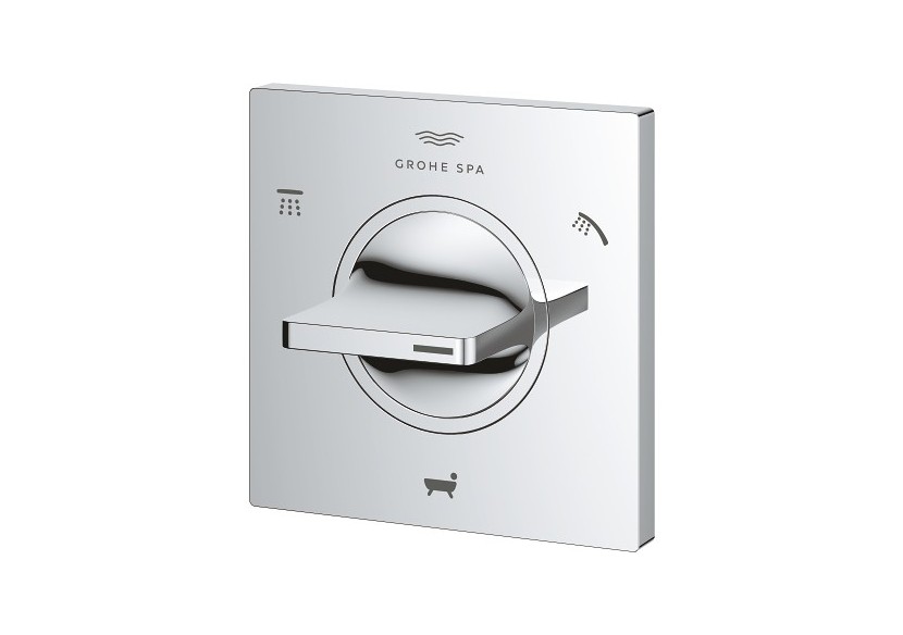 Allure inverseur 3 voies bain, douche de tête et douchette main Chromé - 19590001 - Grohe