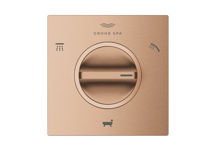 Allure façade pour inverseur 3 sorties Warm Sunset brossé - 19590DL1 - Grohe