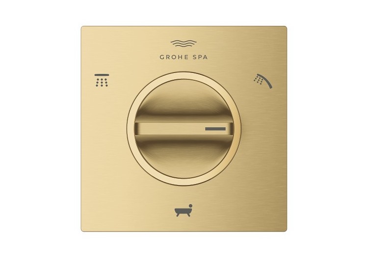 Allure façade pour inverseur 3 sorties Cool Sunrise brossé - 19590GN1 - Grohe