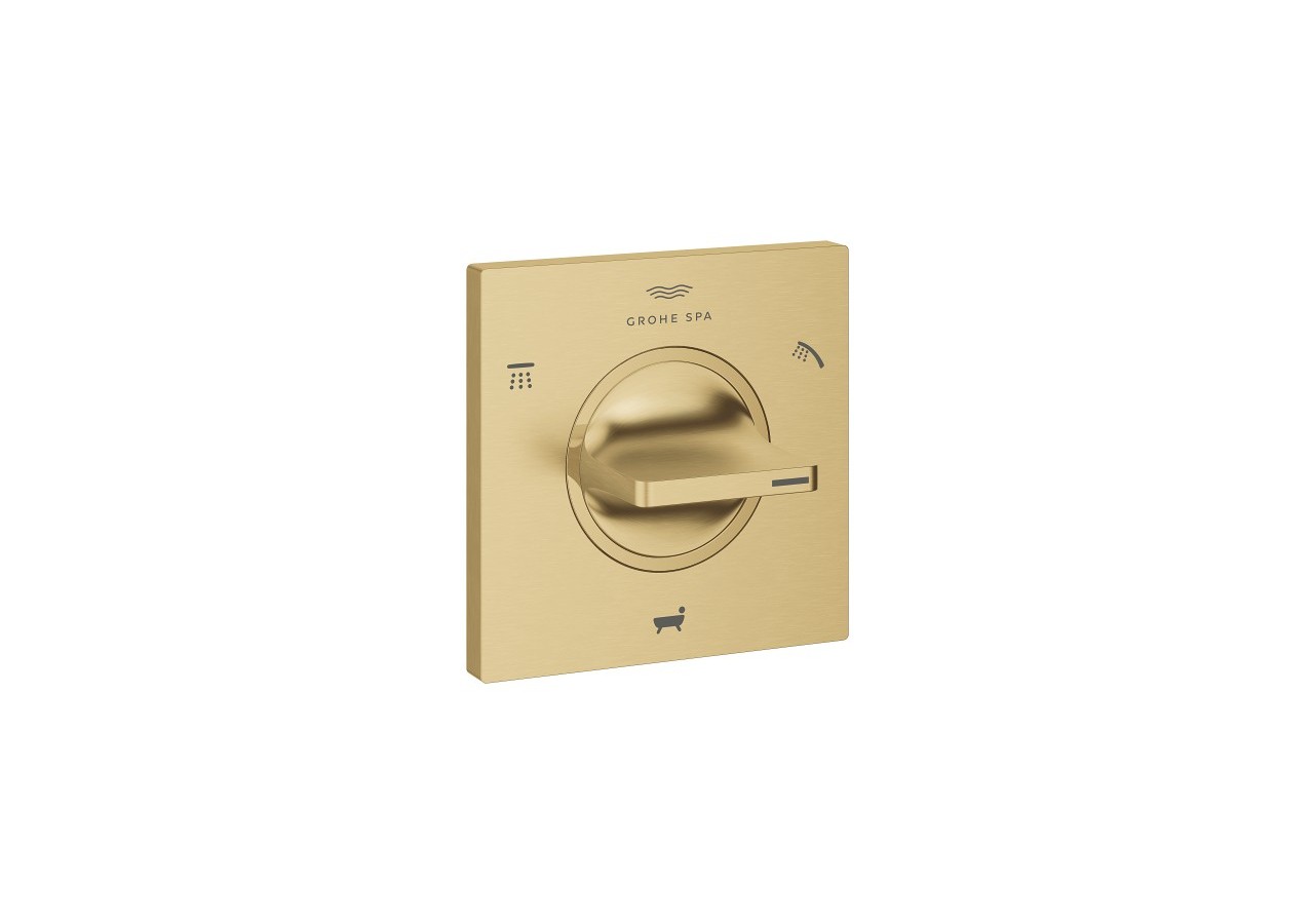 Allure façade pour inverseur 3 sorties Cool Sunrise brossé - 19590GN1 - Grohe