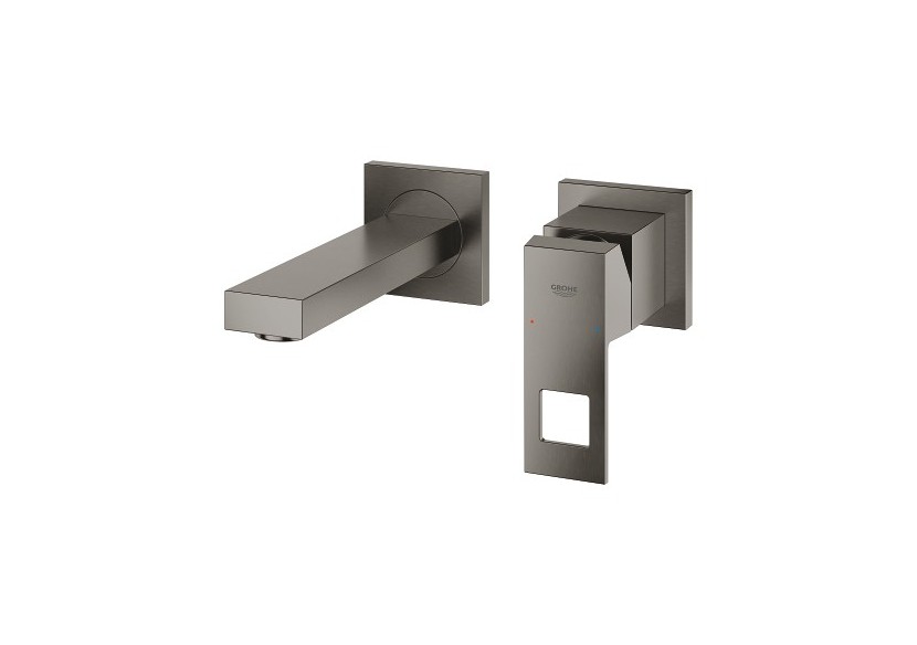 Eurocube mitigeur monocommande 2 trous lavabo taille s Hard Graphite brossé - 19895AL0 - Grohe