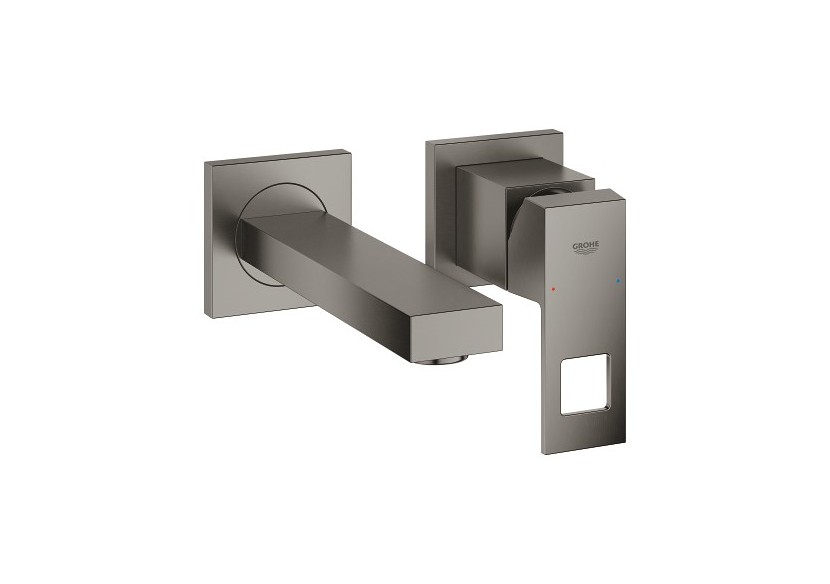 Eurocube mitigeur monocommande 2 trous lavabo taille s Hard Graphite brossé - 19895AL0 - Grohe