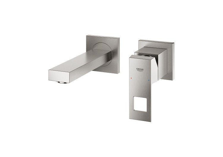 Eurocube mitigeur monocommande 2 trous lavabo taille s Supersteel - 19895DC0 - Grohe 2