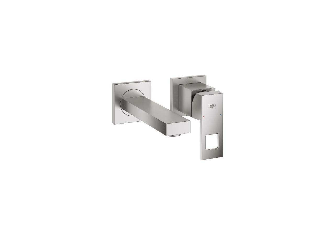 Eurocube mitigeur monocommande 2 trous lavabo taille s Supersteel - 19895DC0 - Grohe