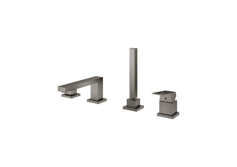 Eurocube mitigeur bain/douche 4 trous Hard Graphite brossé - 19897AL1 - Grohe