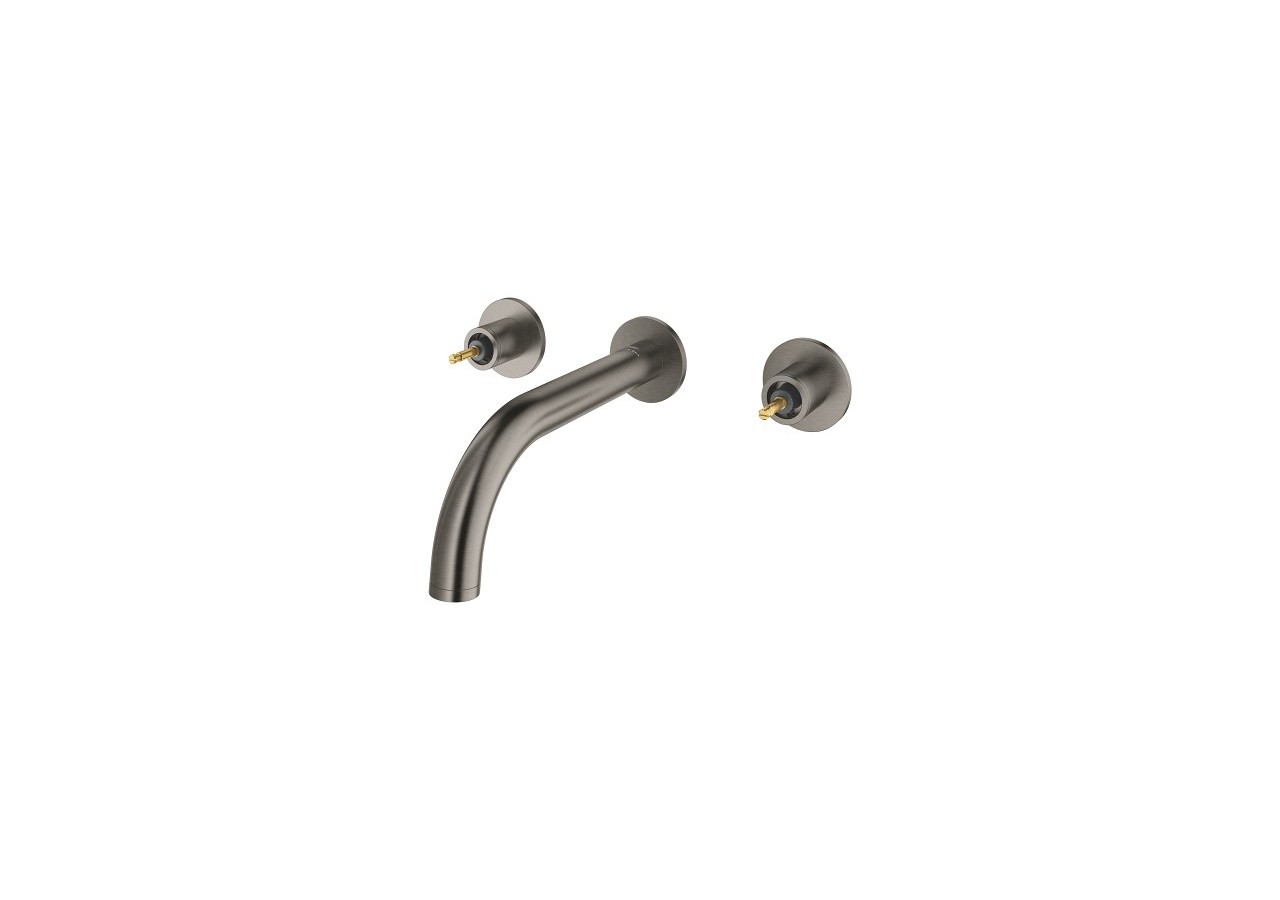Atrio collection privée mélangeur 3 trous lavabotaille m Hard Graphite brossé - 20587AL0 - Grohe