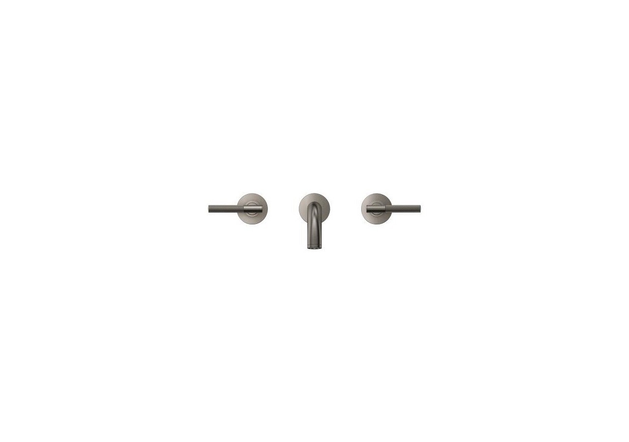 Atrio collection privée mélangeur 3 trous lavabotaille m Hard Graphite brossé - 20587AL0 - Grohe