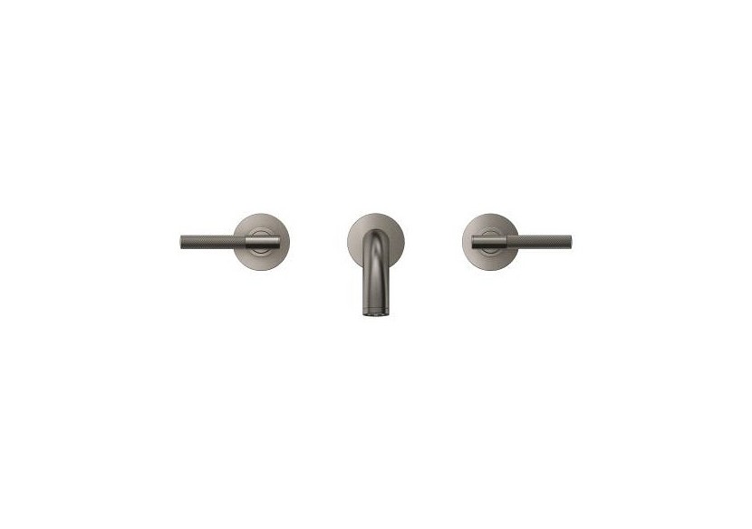 Atrio collection privée mélangeur 3 trous lavabotaille m Hard Graphite brossé - 20587AL0 - Grohe