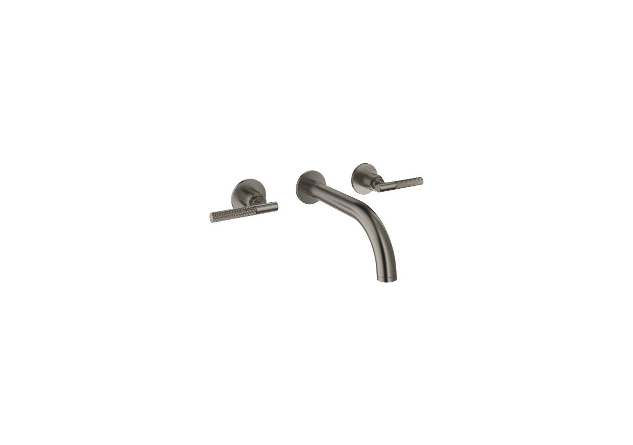 Atrio collection privée mélangeur 3 trous lavabotaille m Hard Graphite brossé - 20587AL0 - Grohe
