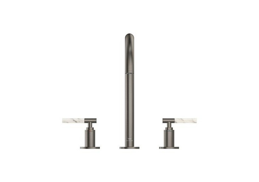 Atrio collection privée mélangeur 3 trous 1/2″ lavabo taille l Hard Graphite brossé - 20593AL0 - Grohe