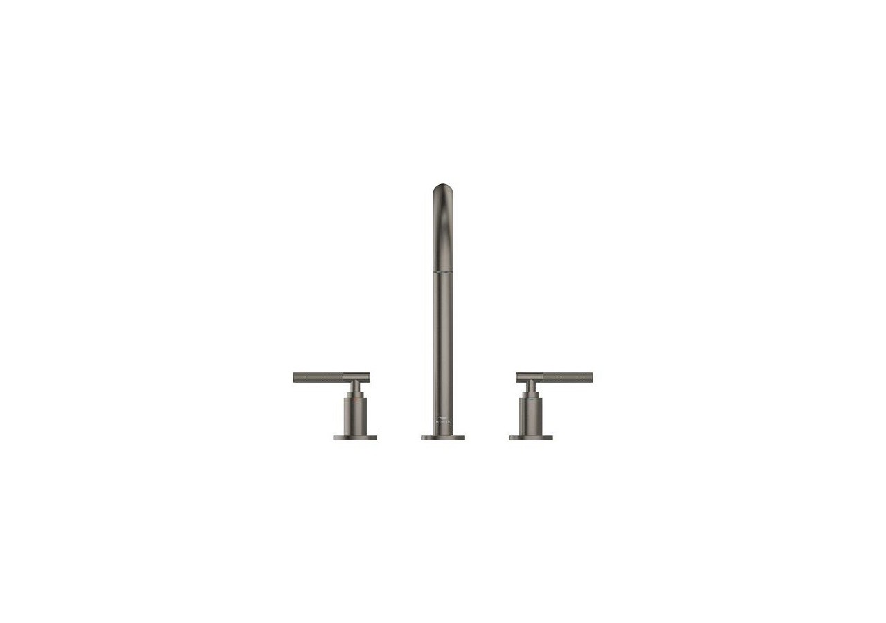 Atrio collection privée mélangeur 3 trous 1/2″ lavabo taille l Hard Graphite brossé - 20593AL0 - Grohe