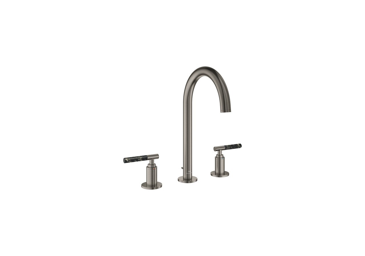 Atrio collection privée mélangeur 3 trous 1/2″ lavabo taille l Hard Graphite brossé - 20593AL0 - Grohe