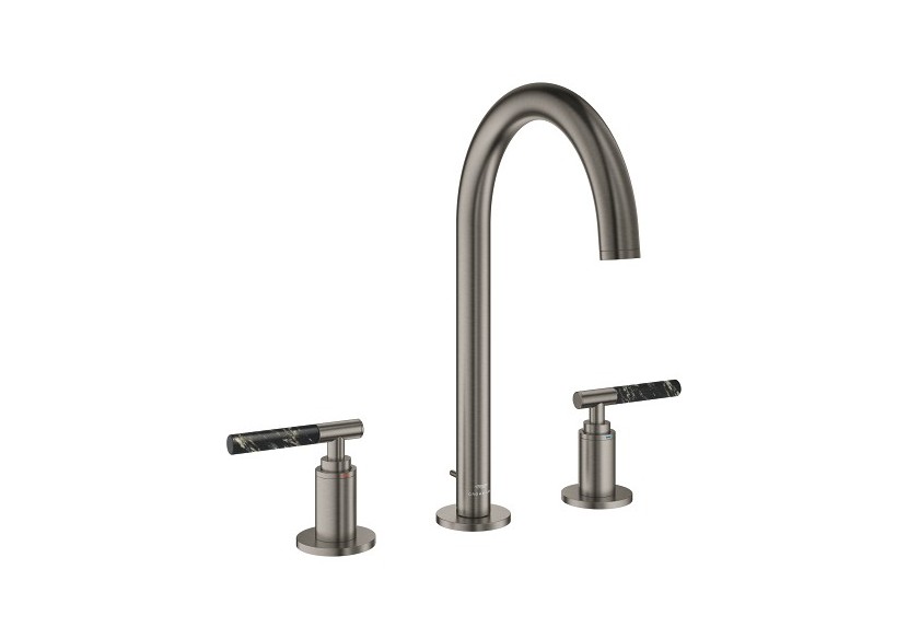 Atrio collection privée mélangeur 3 trous 1/2″ lavabo taille l Hard Graphite brossé - 20593AL0 - Grohe