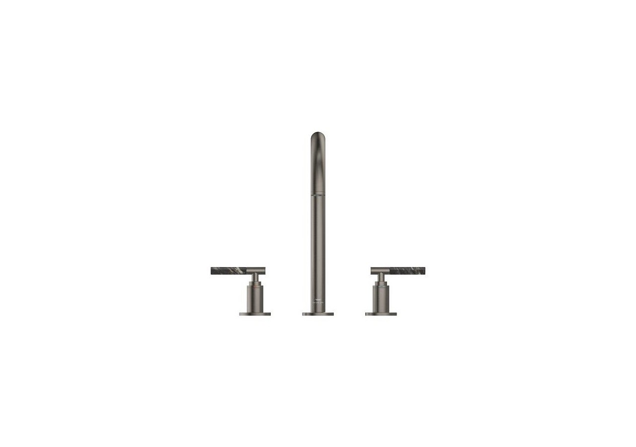 Atrio collection privée mélangeur 3 trous 1/2″ lavabo taille l Hard Graphite brossé - 20593AL0 - Grohe
