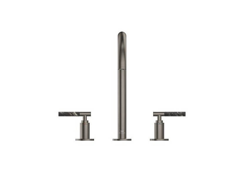 Atrio collection privée mélangeur 3 trous 1/2″ lavabo taille l Hard Graphite brossé - 20593AL0 - Grohe