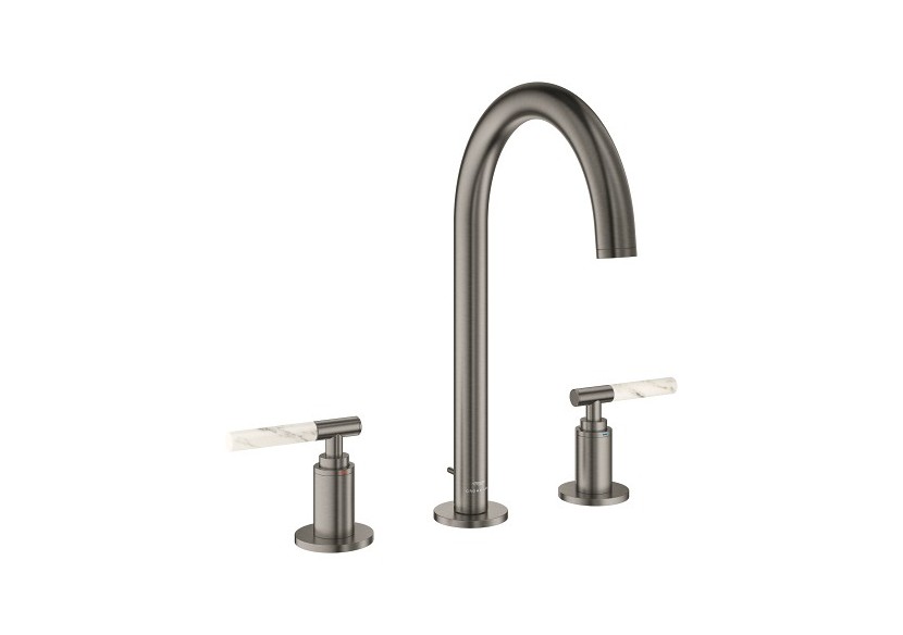 Atrio collection privée mélangeur 3 trous 1/2″ lavabo taille l Hard Graphite brossé - 20593AL0 - Grohe