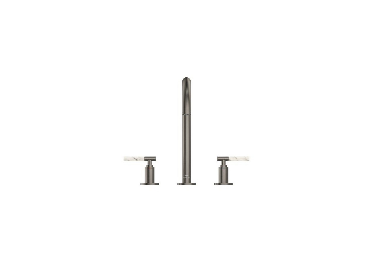 Atrio collection privée mélangeur 3 trous 1/2″ lavabo taille l Hard Graphite brossé - 20593AL0 - Grohe