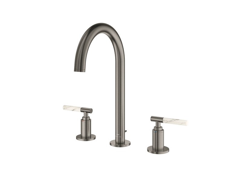 Atrio collection privée mélangeur 3 trous 1/2″ lavabo taille l Hard Graphite brossé - 20593AL0 - Grohe