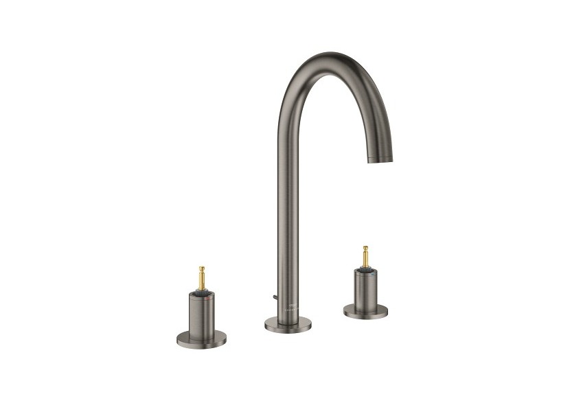 Atrio collection privée mélangeur 3 trous 1/2″ lavabo taille l Hard Graphite brossé - 20593AL0 - Grohe