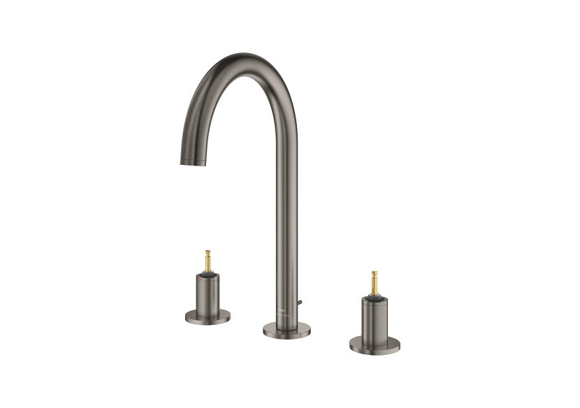 Atrio collection privée mélangeur 3 trous 1/2″ lavabo taille l Hard Graphite brossé - 20593AL0 - Grohe