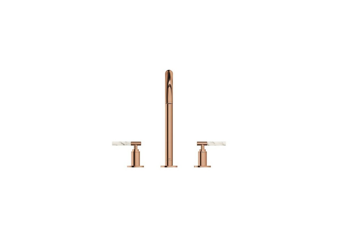 Atrio collection privée mélangeur 3 trous 1/2″ lavabo taille l Warm Sunset - 20593DA0 - Grohe