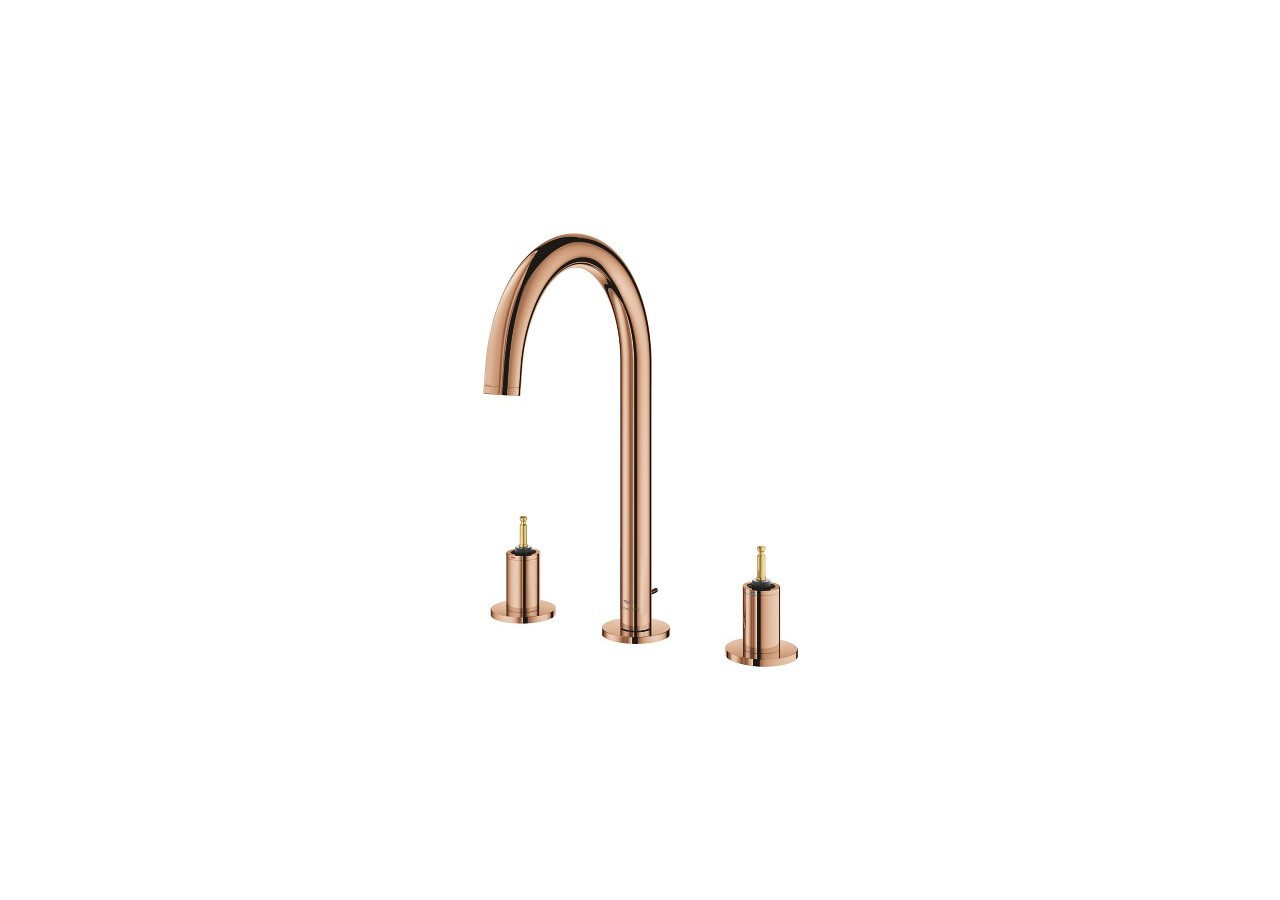 Atrio collection privée mélangeur 3 trous 1/2″ lavabo taille l Warm Sunset - 20593DA0 - Grohe
