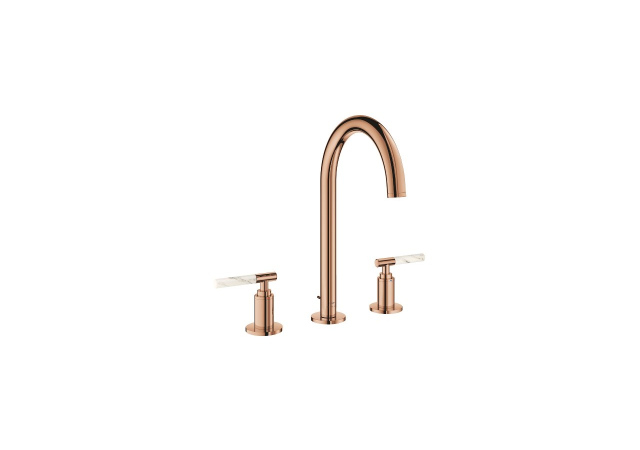 Atrio collection privée mélangeur 3 trous 1/2″ lavabo taille l Warm Sunset - 20593DA0 - Grohe