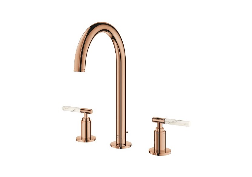 Atrio collection privée mélangeur 3 trous 1/2″ lavabo taille l Warm Sunset - 20593DA0 - Grohe