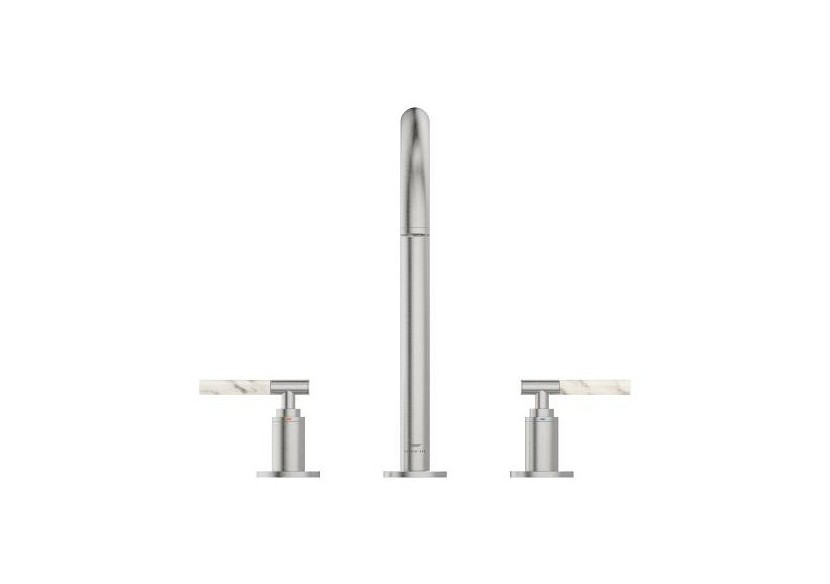 Atrio collection privée mélangeur 3 trous 1/2″ lavabo taille l Supersteel - 20593DC0 - Grohe