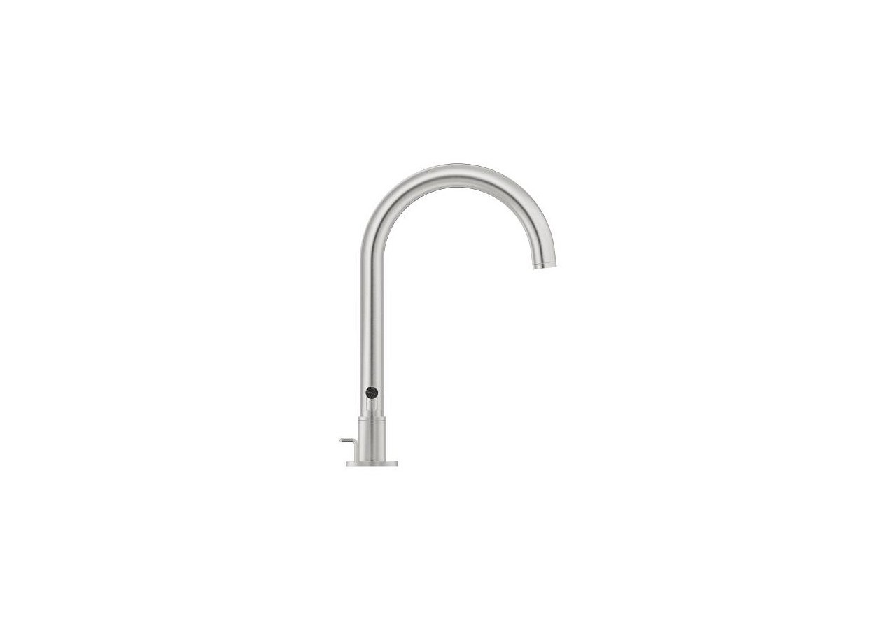 Atrio collection privée mélangeur 3 trous 1/2″ lavabo taille l Supersteel - 20593DC0 - Grohe