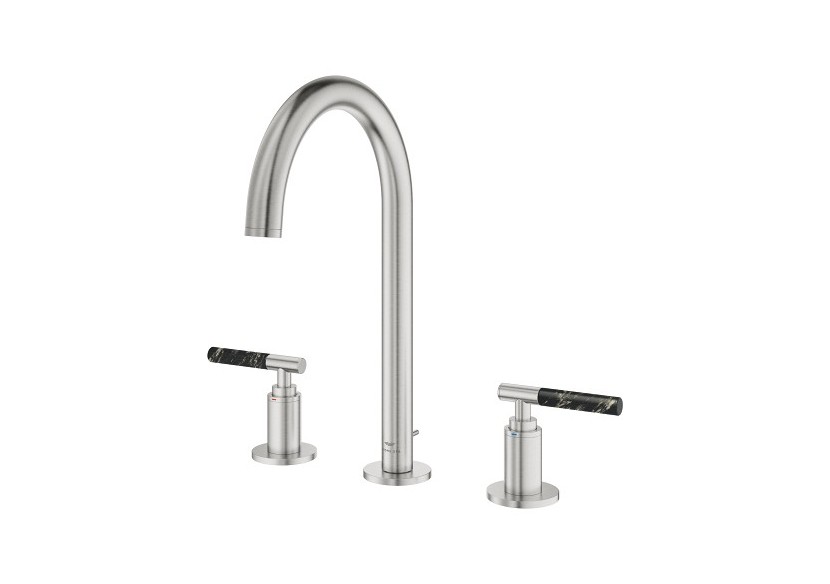 Atrio collection privée mélangeur 3 trous 1/2″ lavabo taille l Supersteel - 20593DC0 - Grohe