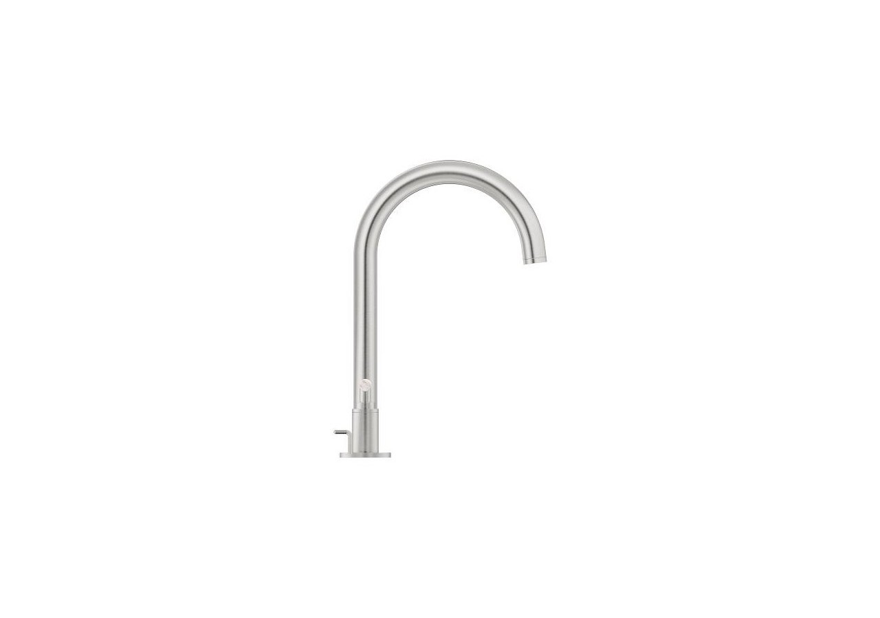 Atrio collection privée mélangeur 3 trous 1/2″ lavabo taille l Supersteel - 20593DC0 - Grohe
