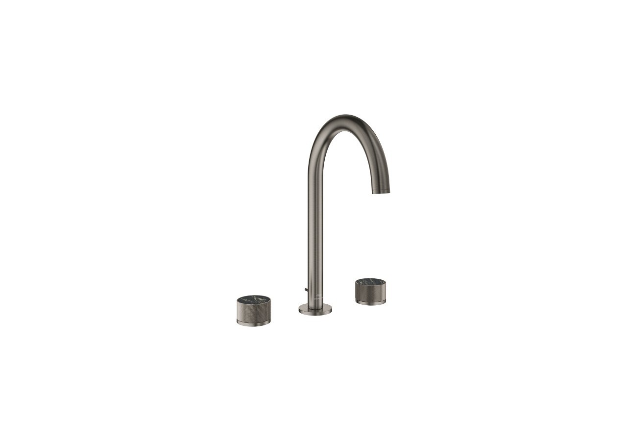 Atrio collection privée mélangeur 3 trous 1/2″ lavabo taille l Hard Graphite brossé - 20595AL0 - Grohe