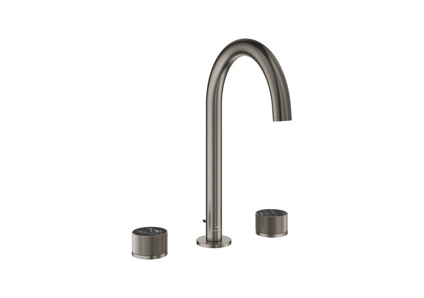 Atrio collection privée mélangeur 3 trous 1/2″ lavabo taille l Hard Graphite brossé - 20595AL0 - Grohe