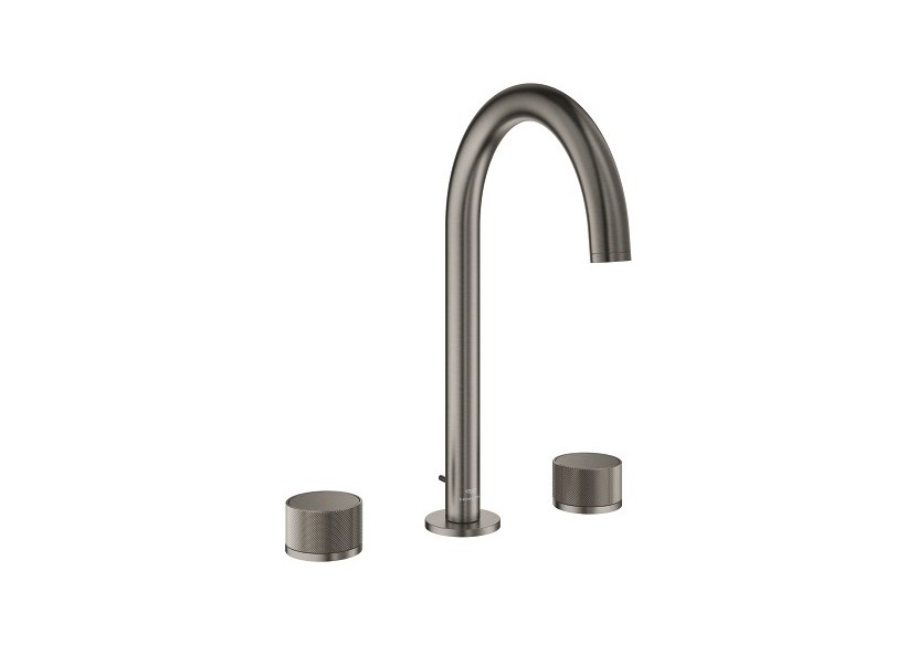 Atrio collection privée mélangeur 3 trous 1/2″ lavabo taille l Hard Graphite brossé - 20595AL0 - Grohe