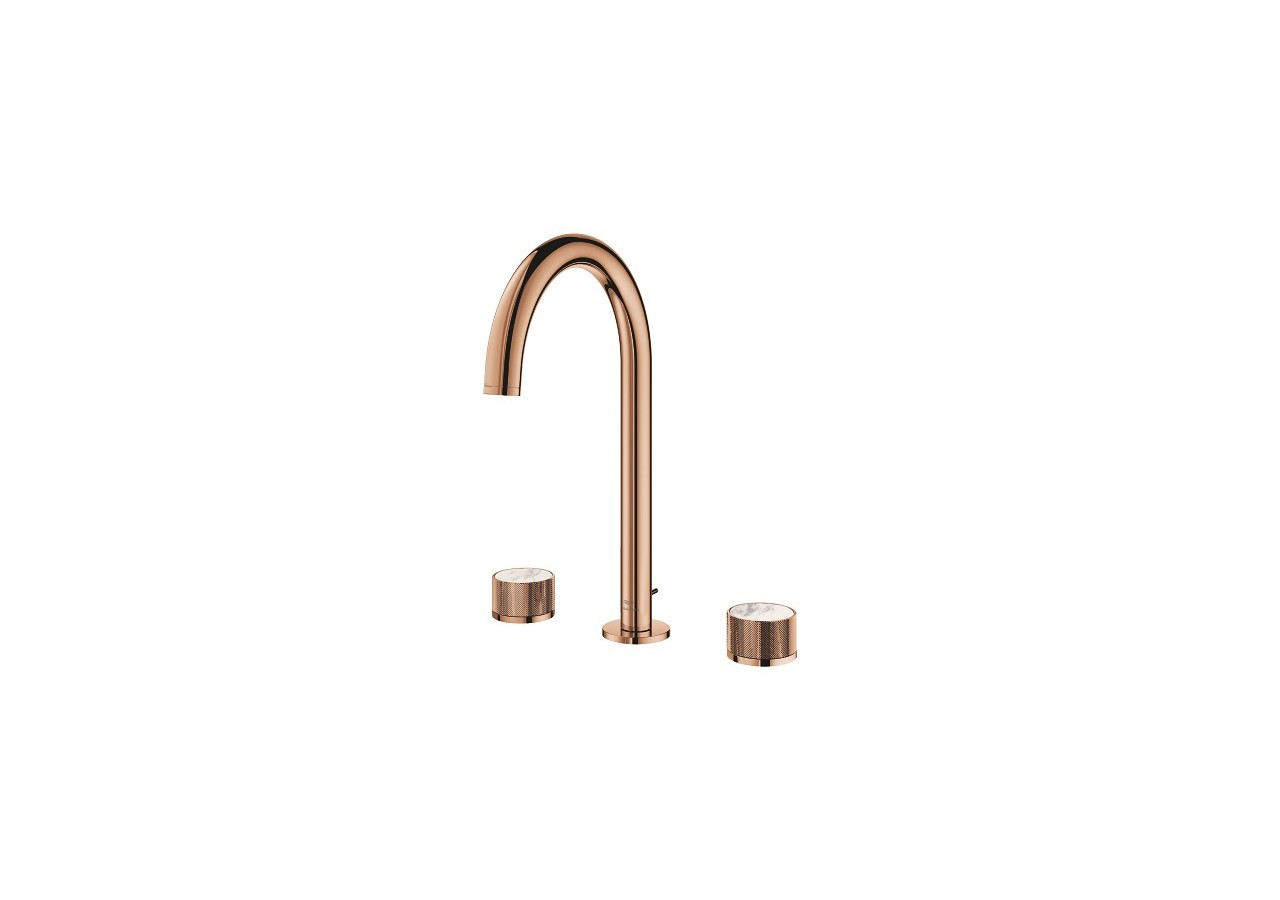 Atrio collection privée mélangeur 3 trous 1/2″ lavabo taille l Warm Sunset - 20595DA0 - Grohe