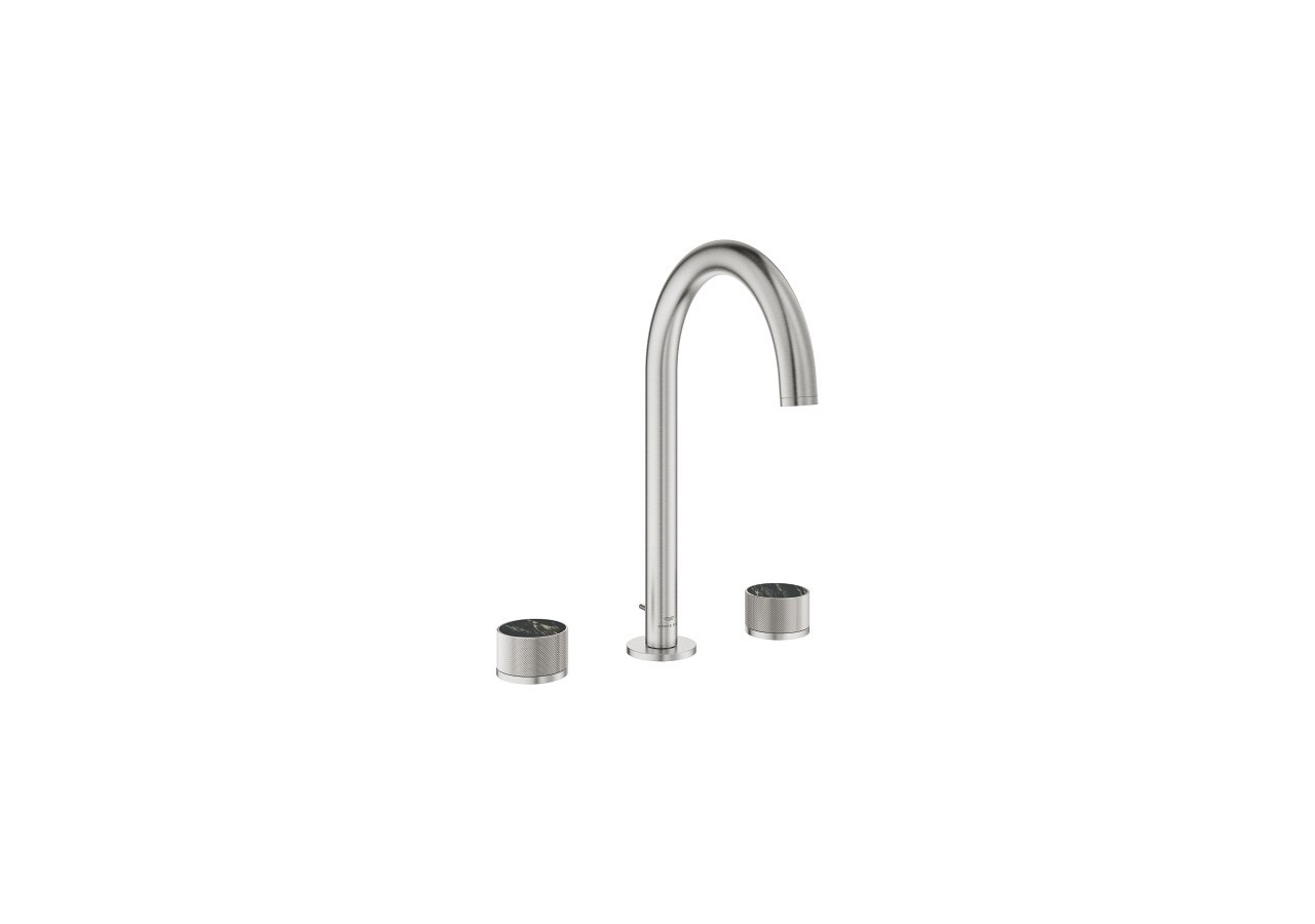 Atrio collection privée mélangeur 3 trous 1/2″ lavabo taille l Supersteel - 20595DC0 - Grohe