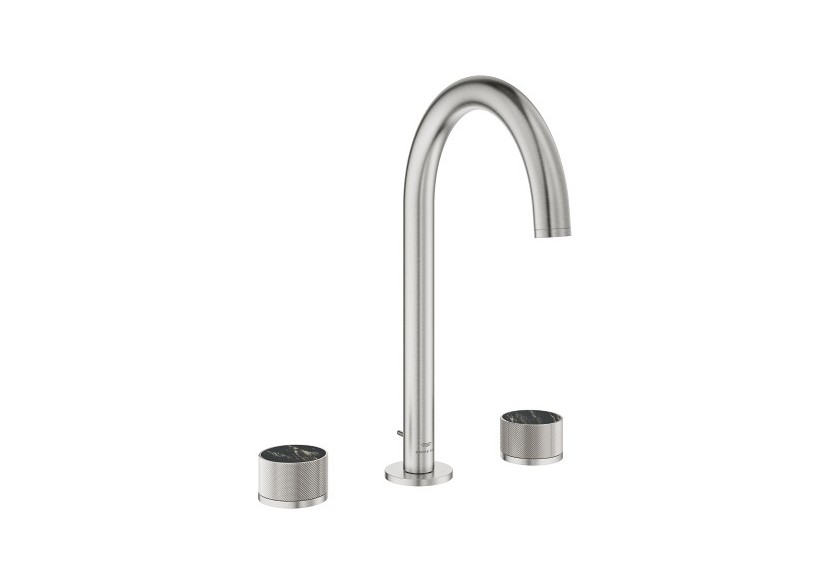 Atrio collection privée mélangeur 3 trous 1/2″ lavabo taille l Supersteel - 20595DC0 - Grohe