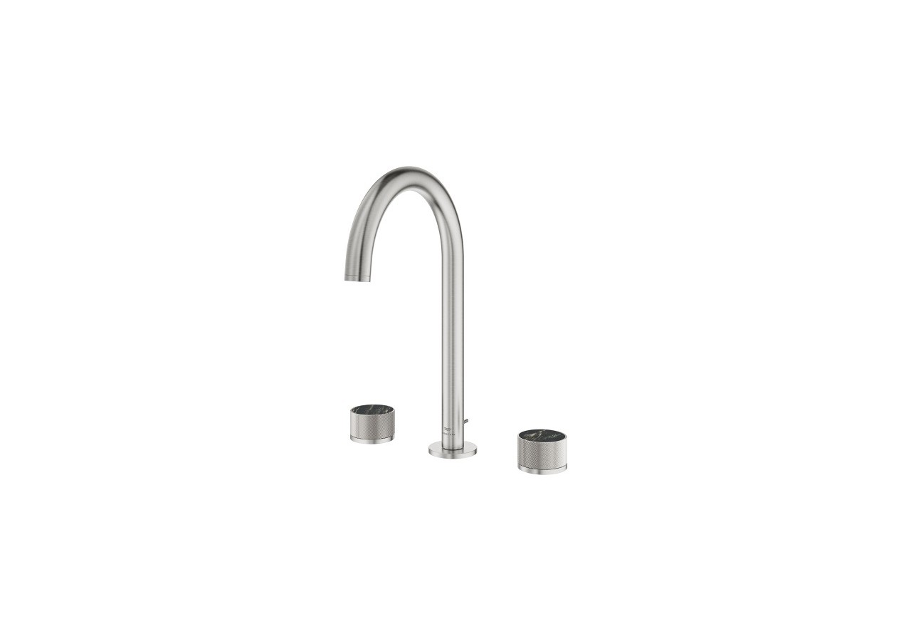 Atrio collection privée mélangeur 3 trous 1/2″ lavabo taille l Supersteel - 20595DC0 - Grohe