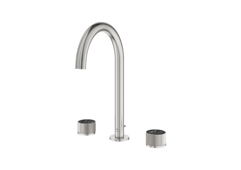 Atrio collection privée mélangeur 3 trous 1/2″ lavabo taille l Supersteel - 20595DC0 - Grohe