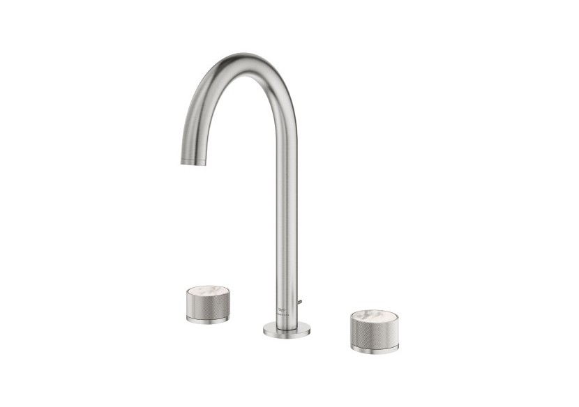 Atrio collection privée mélangeur 3 trous 1/2″ lavabo taille l Supersteel - 20595DC0 - Grohe