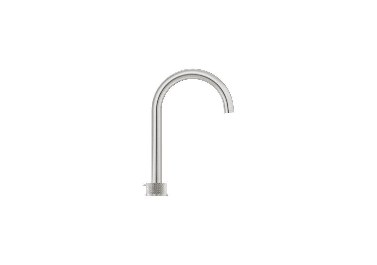 Atrio collection privée mélangeur 3 trous 1/2″ lavabo taille l Supersteel - 20595DC0 - Grohe