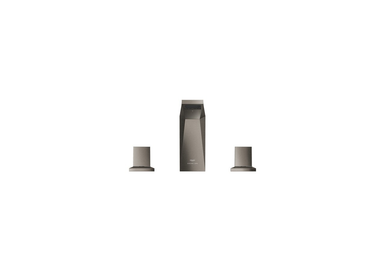 Allure brillant mélangeur 3 trous 1/2″ lavabo taille m Hard Graphite brossé - 20626AL0 - Grohe