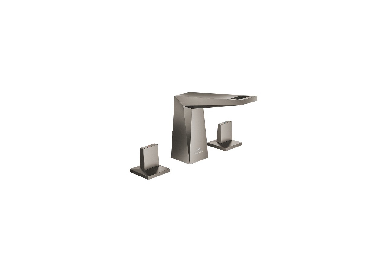 Allure brillant mélangeur 3 trous 1/2″ lavabo taille m Hard Graphite brossé - 20626AL0 - Grohe