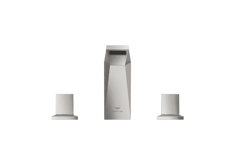 Allure brillant mélangeur 3 trous 1/2″ lavabo taille m Supersteel - 20626DC0 - Grohe