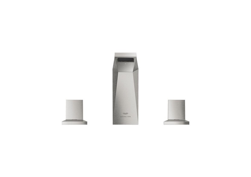Allure brillant mélangeur 3 trous 1/2″ lavabo taille m Supersteel - 20626DC0 - Grohe