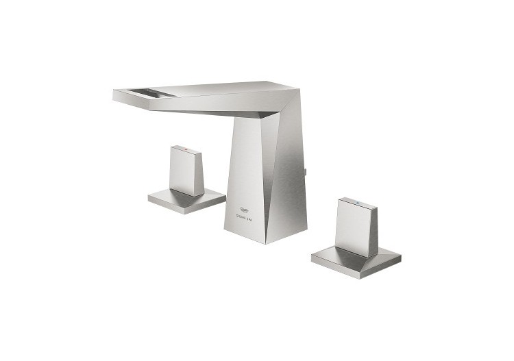 Allure brillant mélangeur 3 trous 1/2″ lavabo taille m Supersteel - 20626DC0 - Grohe 2