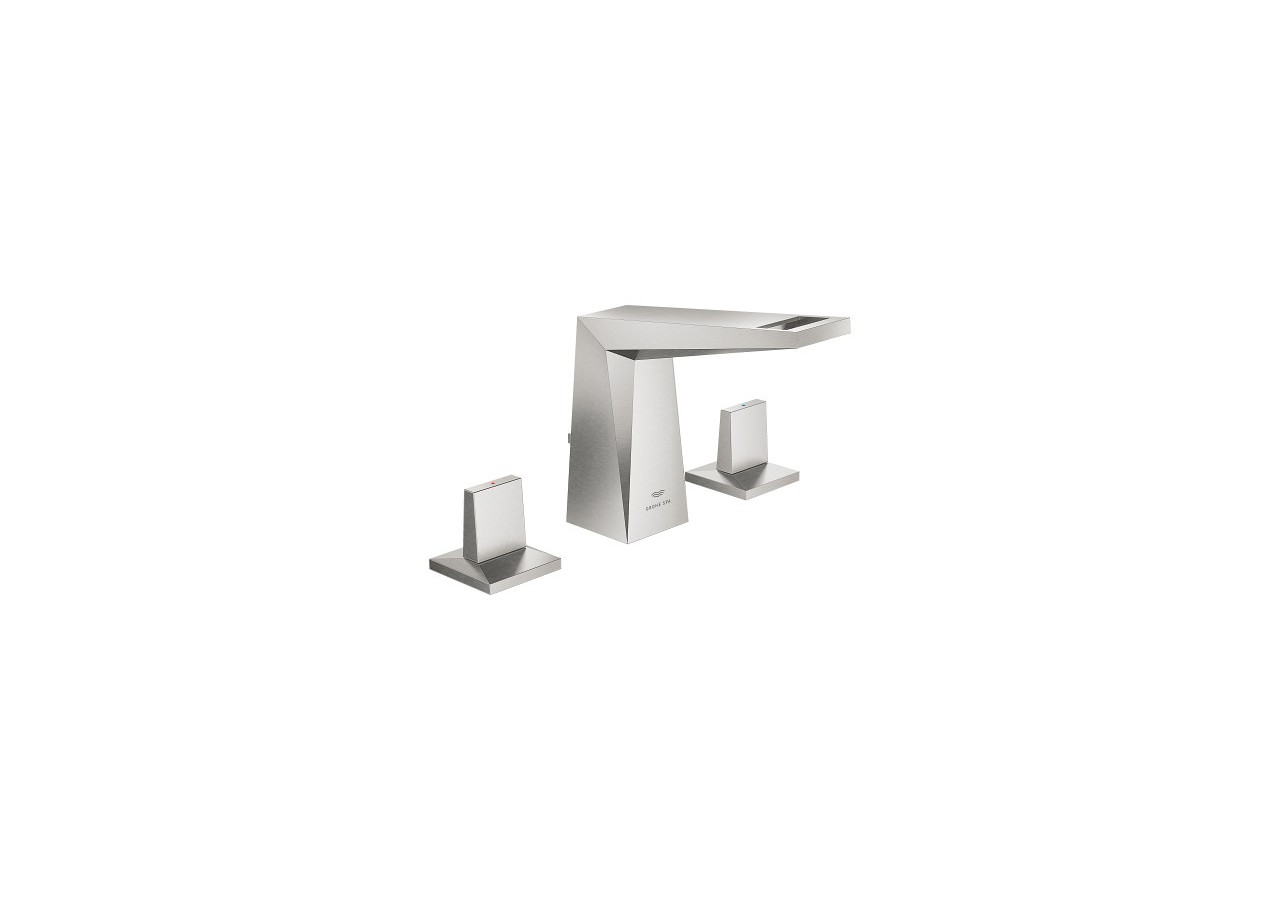 Allure brillant mélangeur 3 trous 1/2″ lavabo taille m Supersteel - 20626DC0 - Grohe